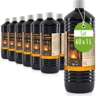 60x 1 L FLAMBIOL® Lampenöl Hochrein Kristallklar