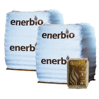 Granulés de bois ENERBIO - 2 palettes - 132 sacs 1980 kg