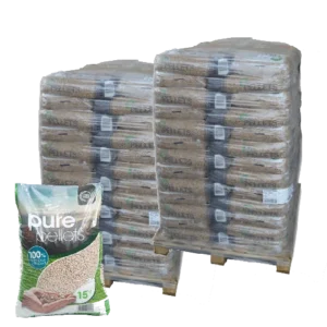 Granulés de Bois Premium Pure Pellet - 2 palettes - 130 sacs 1950kg