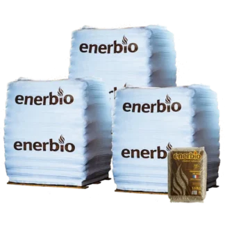 Granulés de bois ENERBIO - 3 palettes - 198 sacs 2970 kg