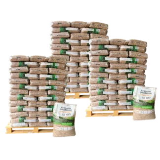 Granulés de bois Premium SimplyPELLET - 3 palettes - 195 sacs 2925 kg